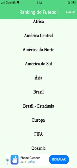 Game screenshot Ranking do Futebol mod apk