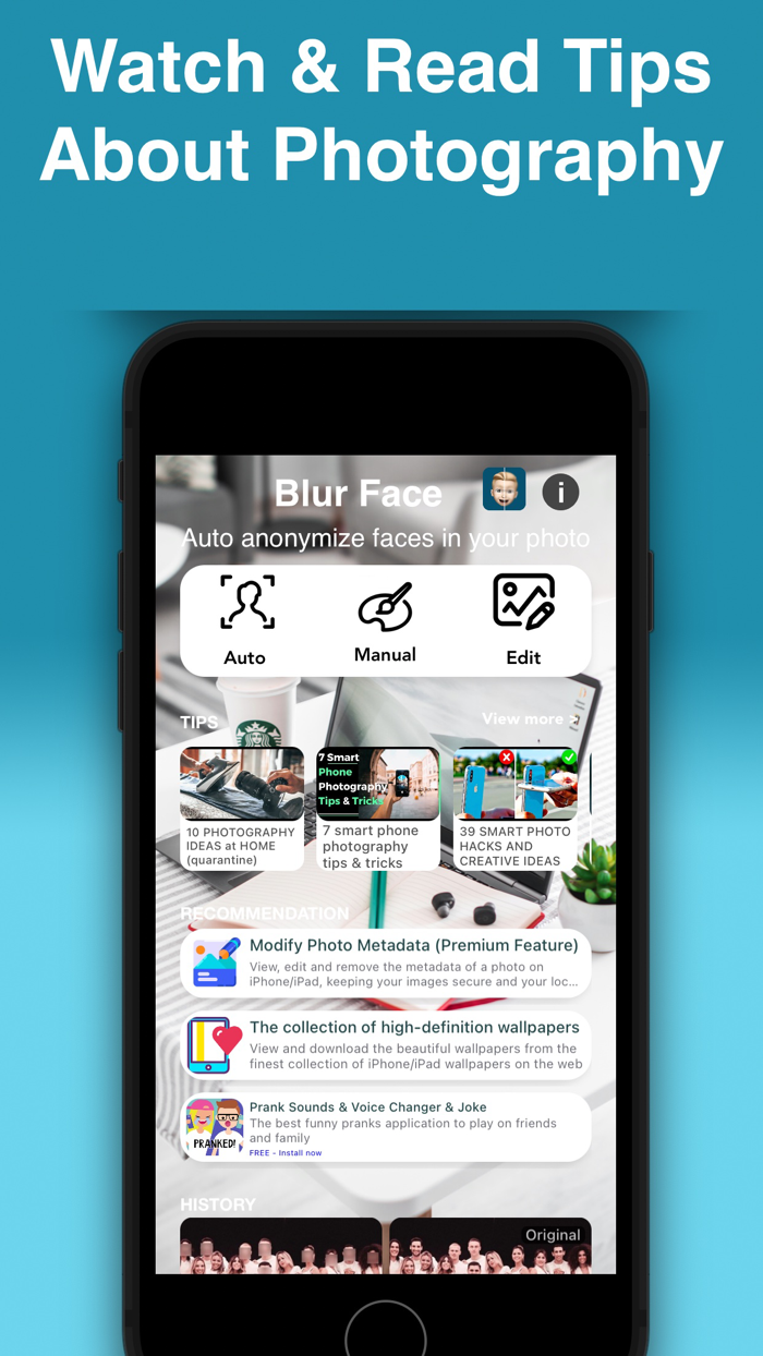 Auto Blur Faces Photo Privacy