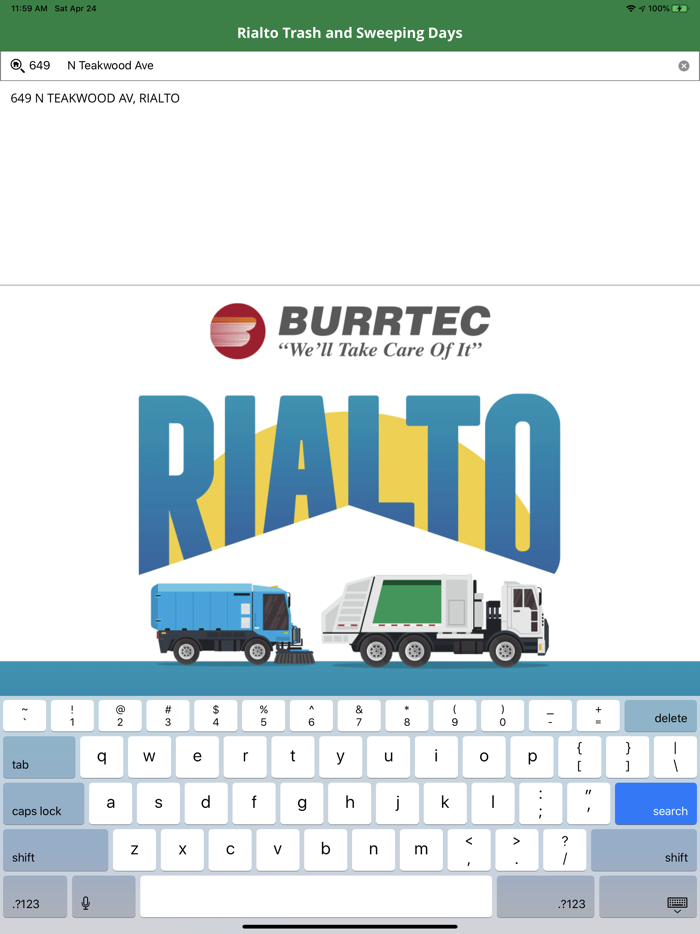 Rialto Trash and Sweeping Days