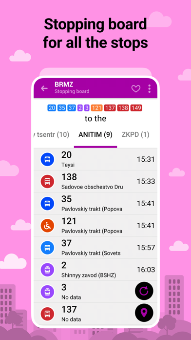 Bustime: Transport online Screenshot