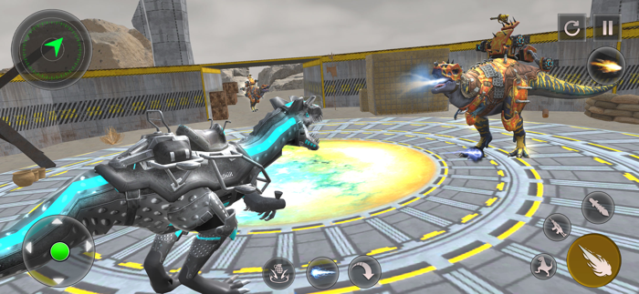 Dino Robot War Transformation