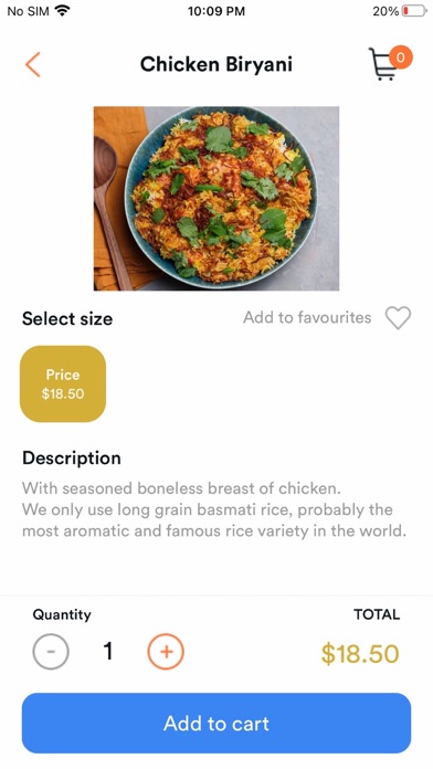 Ambiyan Indian Restaurant Screenshot
