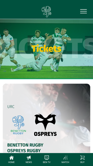 Benetton Rugby Official App Screenshot