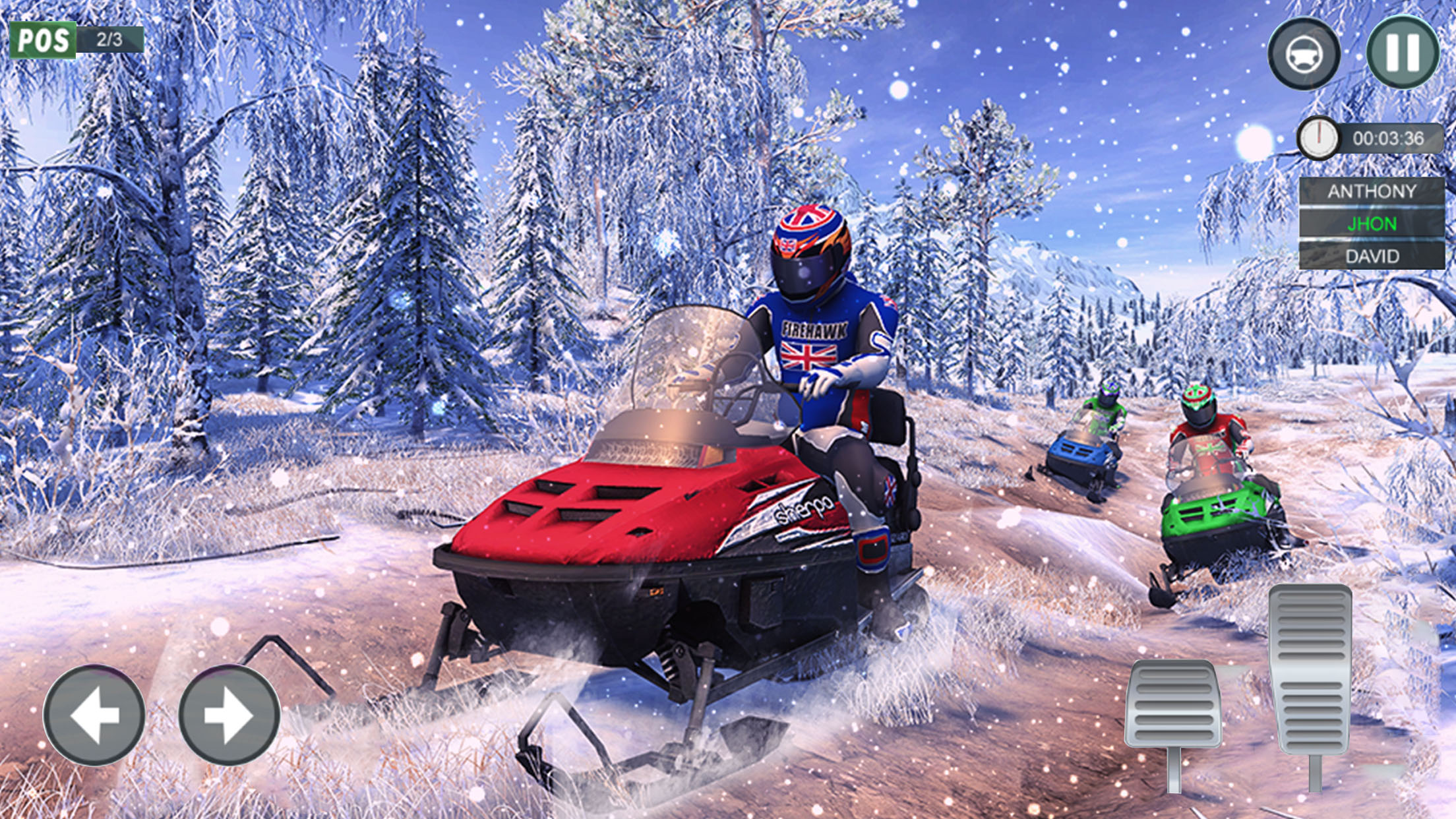 Santa Pro Atv Snow Bike Racing