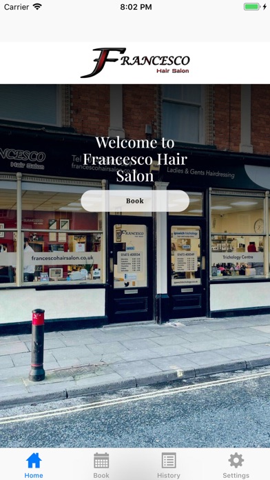 Francesco Hair Salon Screenshot