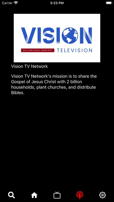 Vision Television Network Screenshot