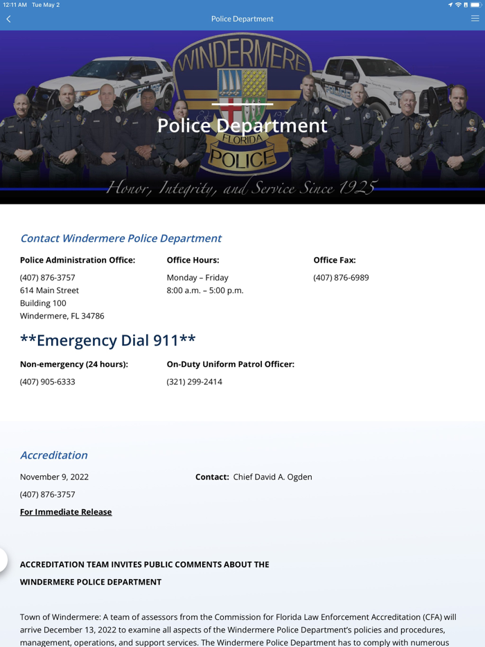 The Town of Windermere