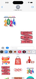 Happy New Year 2024 -WASticker screenshot #2 for iPhone