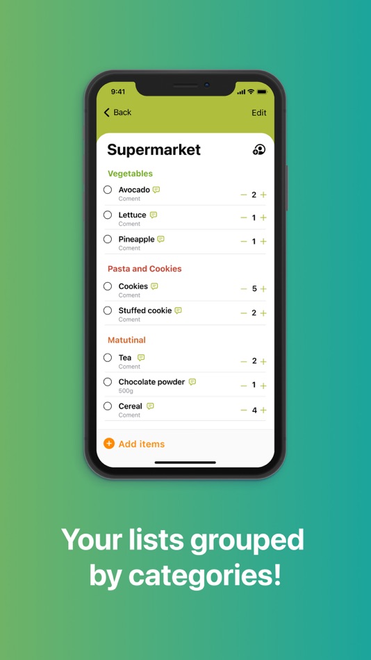 #2. EasyRancho: Grocery list (iOS) By: Gabriela Panta Zorzo