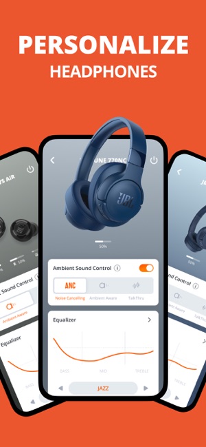 JBL Headphones on the App