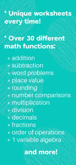 Game screenshot Math Worksheet Maker hack