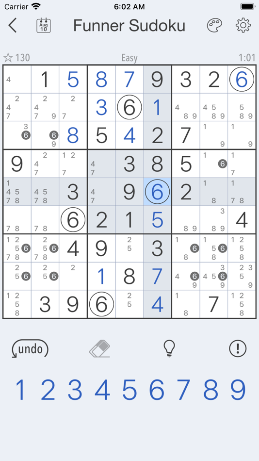 #2. Sudoku + Auto-Note (iOS) Podle: Funnerware