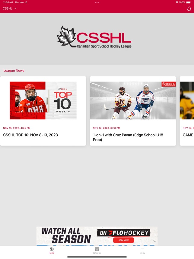 Home Page - Canadian Sport School Hockey League