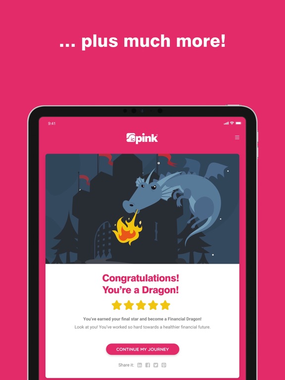 IC Pink iPad screenshot 7 - Finance app