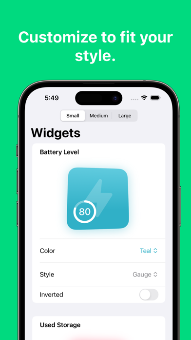 Electron: Battery Widgets Screenshot