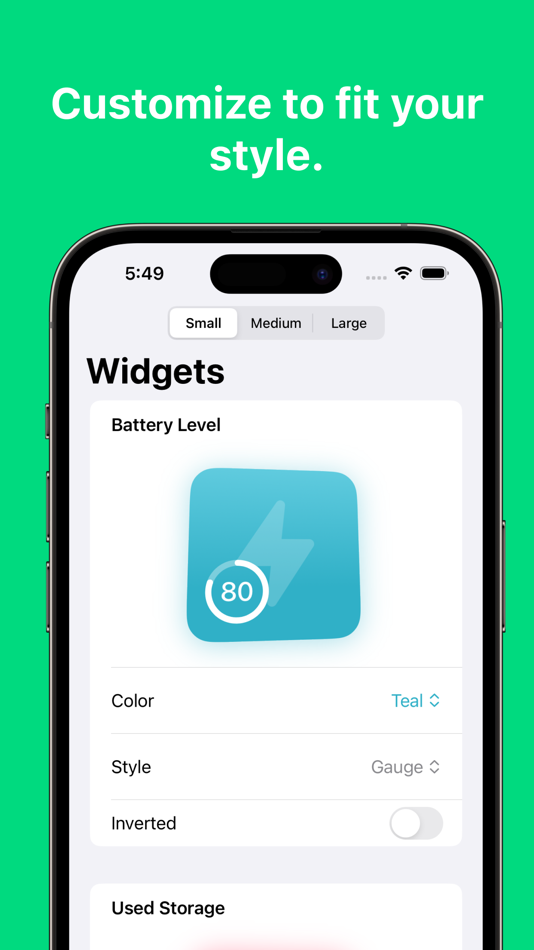 #2. Electron: Battery Widgets (iOS) 由: Maher Safadi