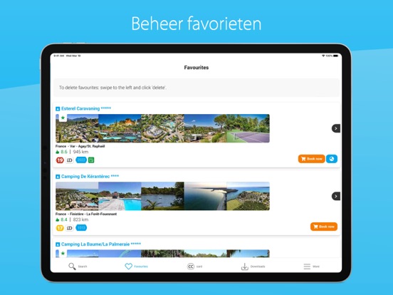 CampingCard ACSI iPad app afbeelding 5