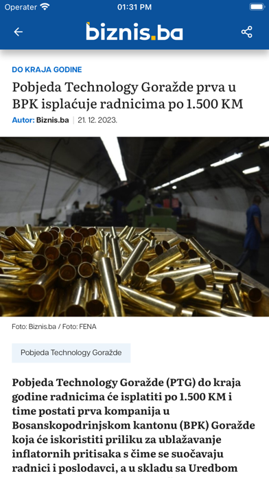 Biznis.ba Screenshot
