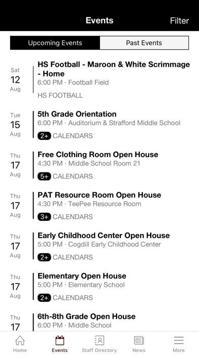 Strafford School District Screenshot