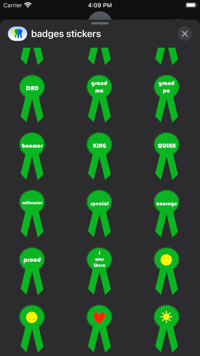 badges and awards Screenshot
