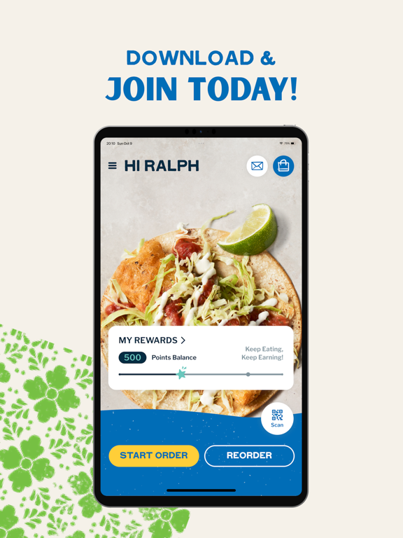Rubio's iPad screenshot 1 - Food & Drink app