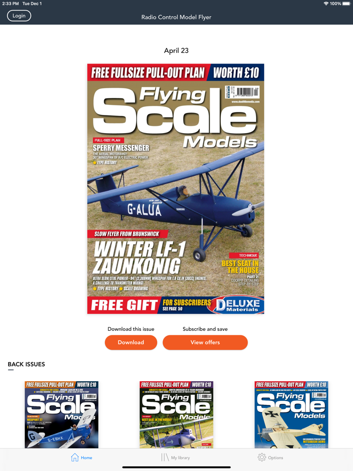 Radio Control Model Flyer