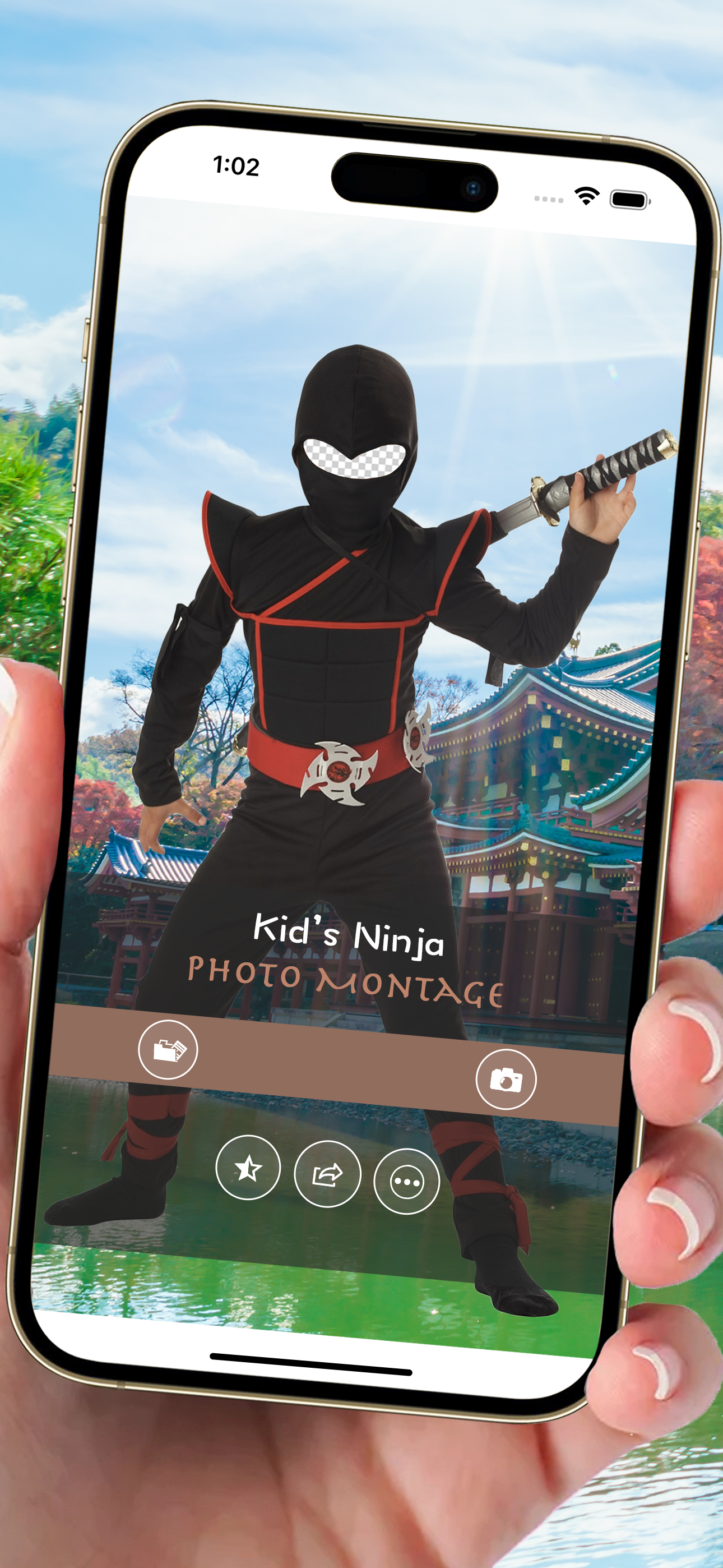Kid’s Ninja Photo Montage