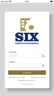 six gestão condominial iphone screenshot 2