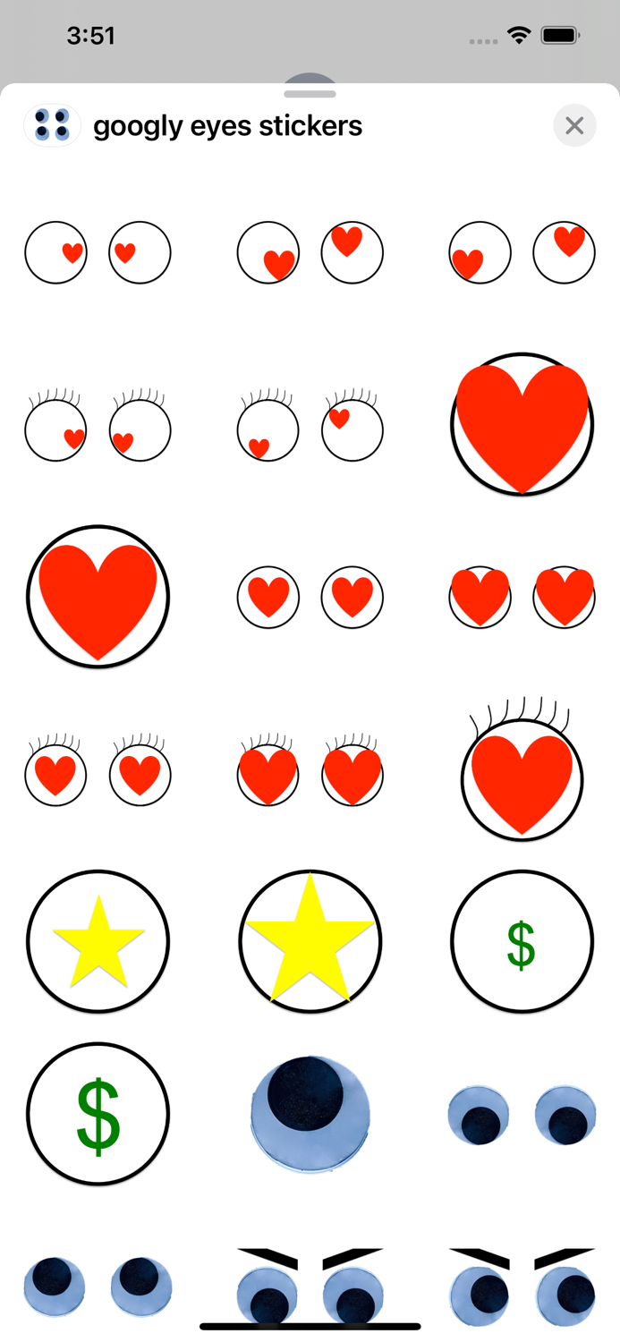 googly eyes stickers