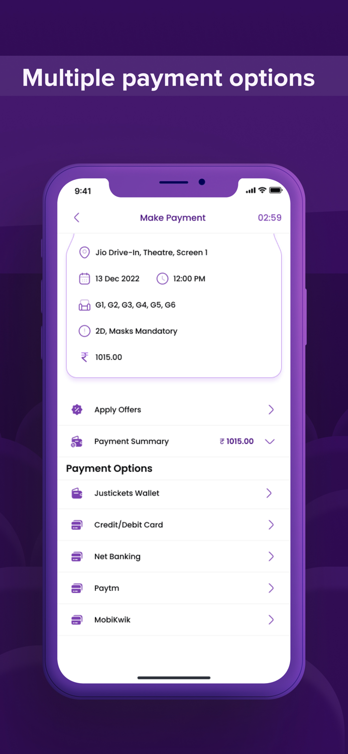 Justickets – Movie Tickets