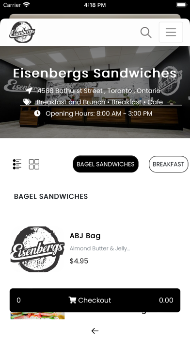 Eisenbergs Sandwiches Screenshot