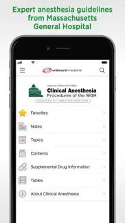 mgh clinical anesthesia iphone screenshot 1