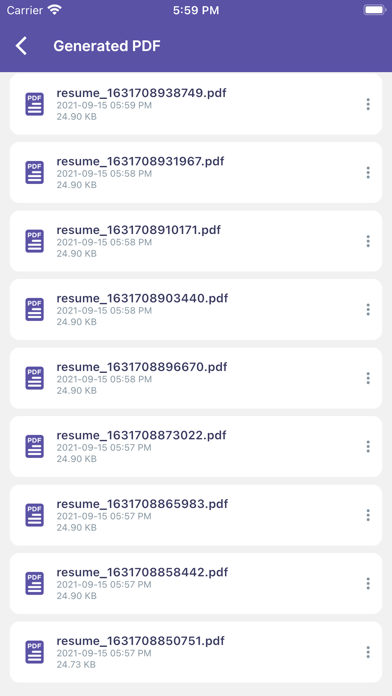 Resume Maker, CV Templates Screenshot