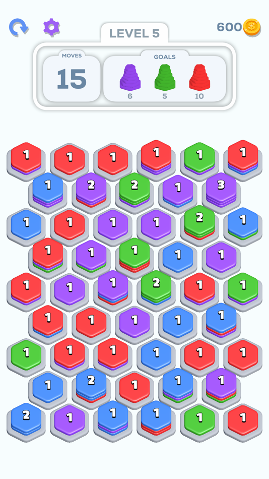 #3. Hex Stacks (iOS) 由: Wery Games Limited