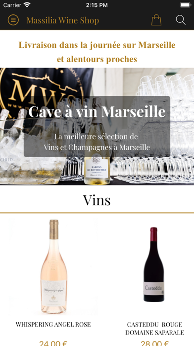 Massilia Wine Shop Screenshot