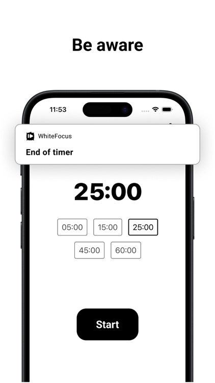 WhiteFocus: timer & pomodoro screenshot-3