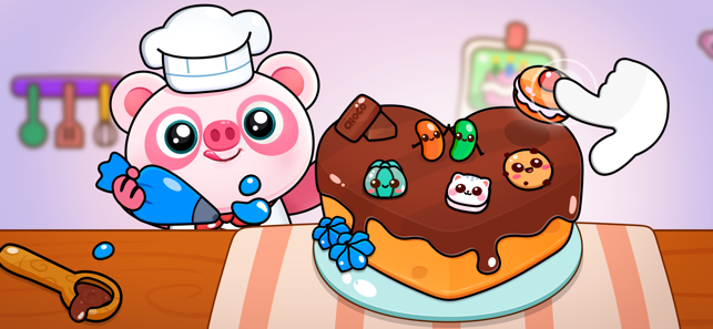 ‎Cake Maker Piggy Panda Screenshot