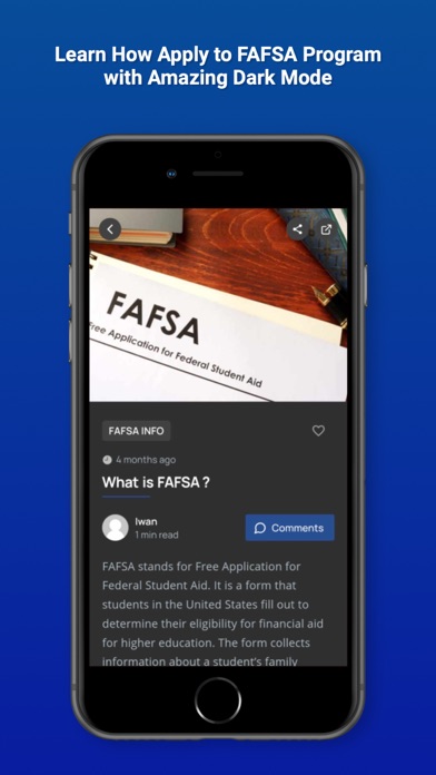 FAFSA Student Aid Loan Guide Screenshot