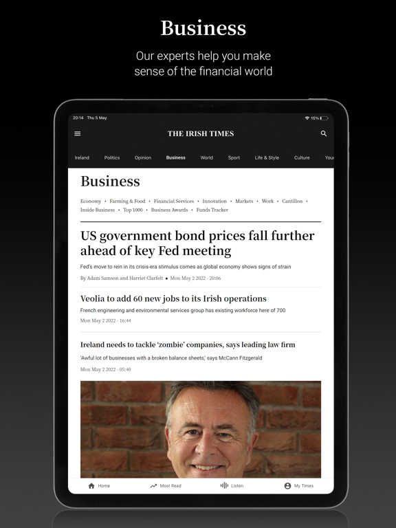 Screenshot #5 pour The Irish Times News