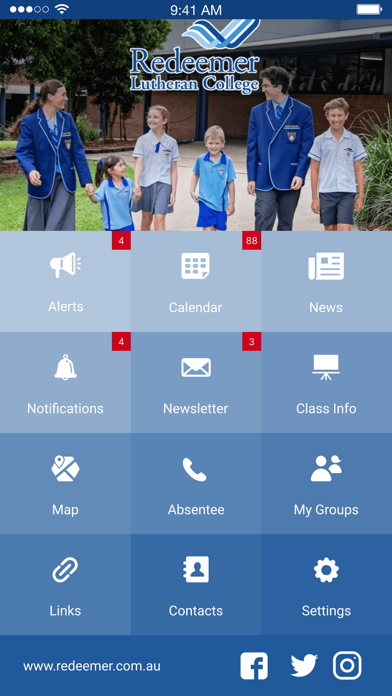Redeemer Lutheran College Screenshot