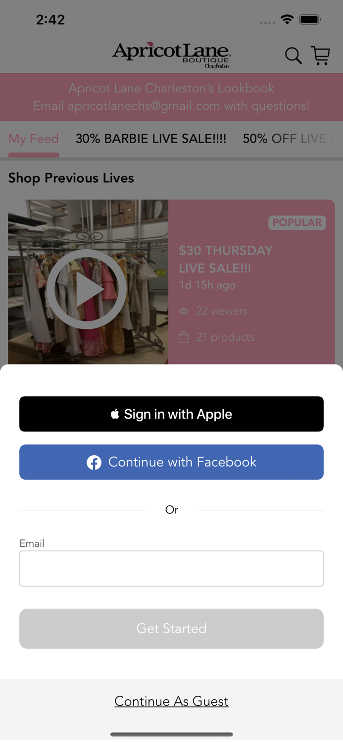 Apricot Lane Charleston