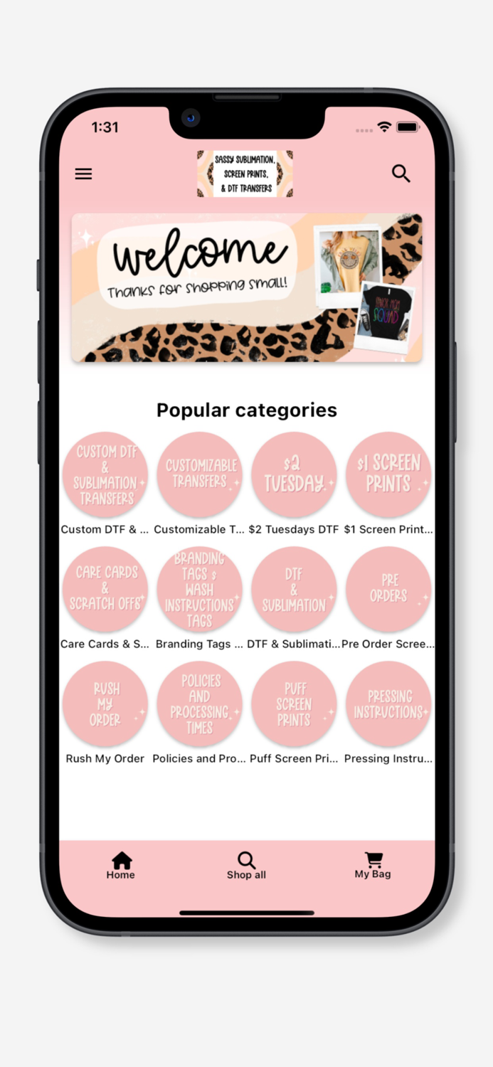 Sassy Sublimation Screen and DTF