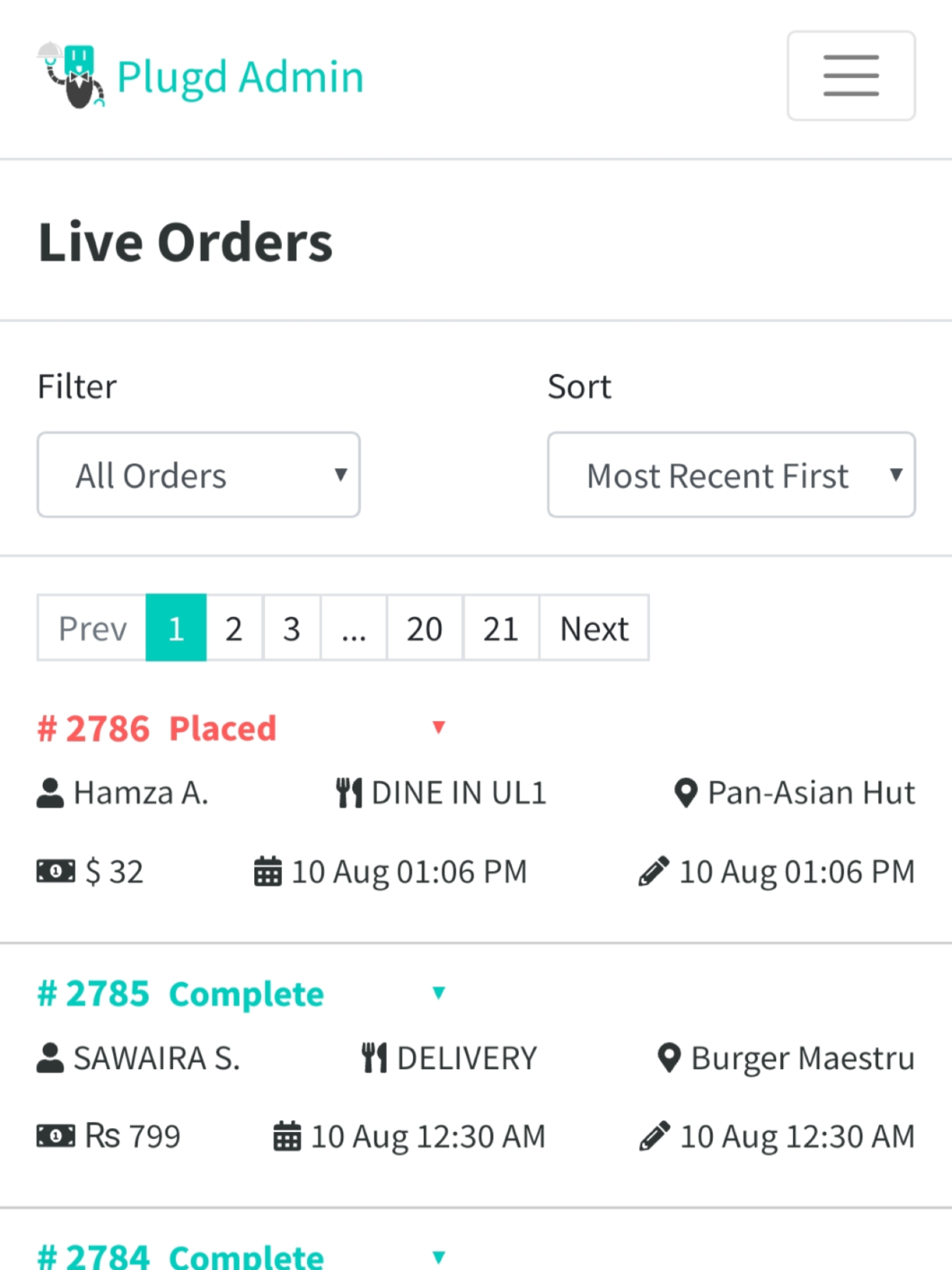 Plugd Restaurant Staff App screenshot 6