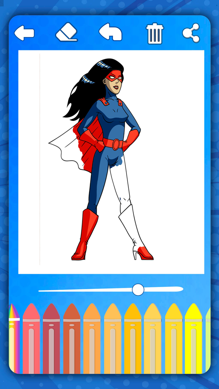 Super heroes coloring pages