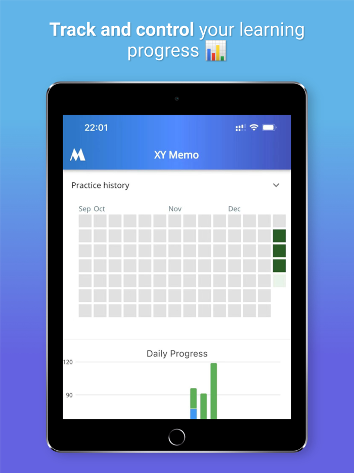 XY Memo German vocab builder