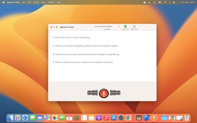 Screenshot #1 pour Speech To Text