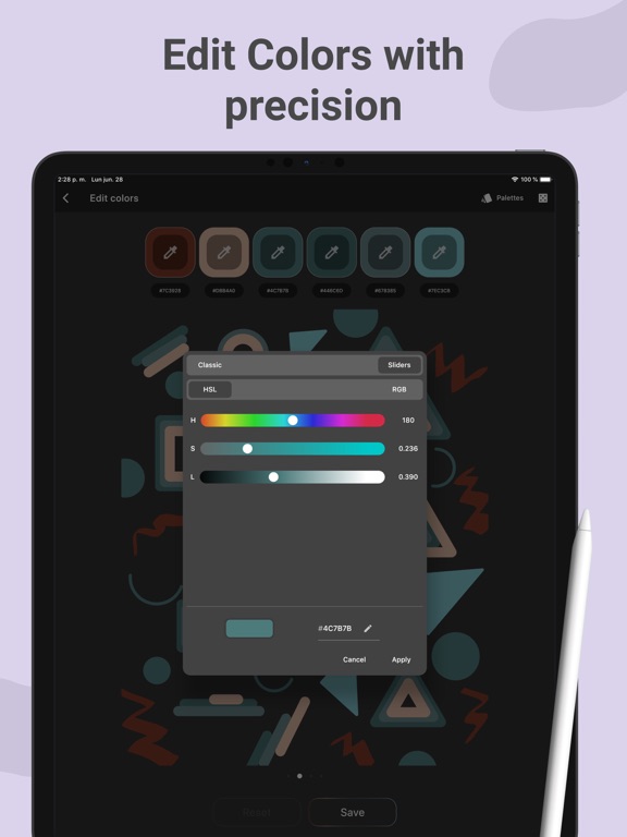Color Wheel Palette: ColorGear iPad screenshot 5 - Graphics & Design app