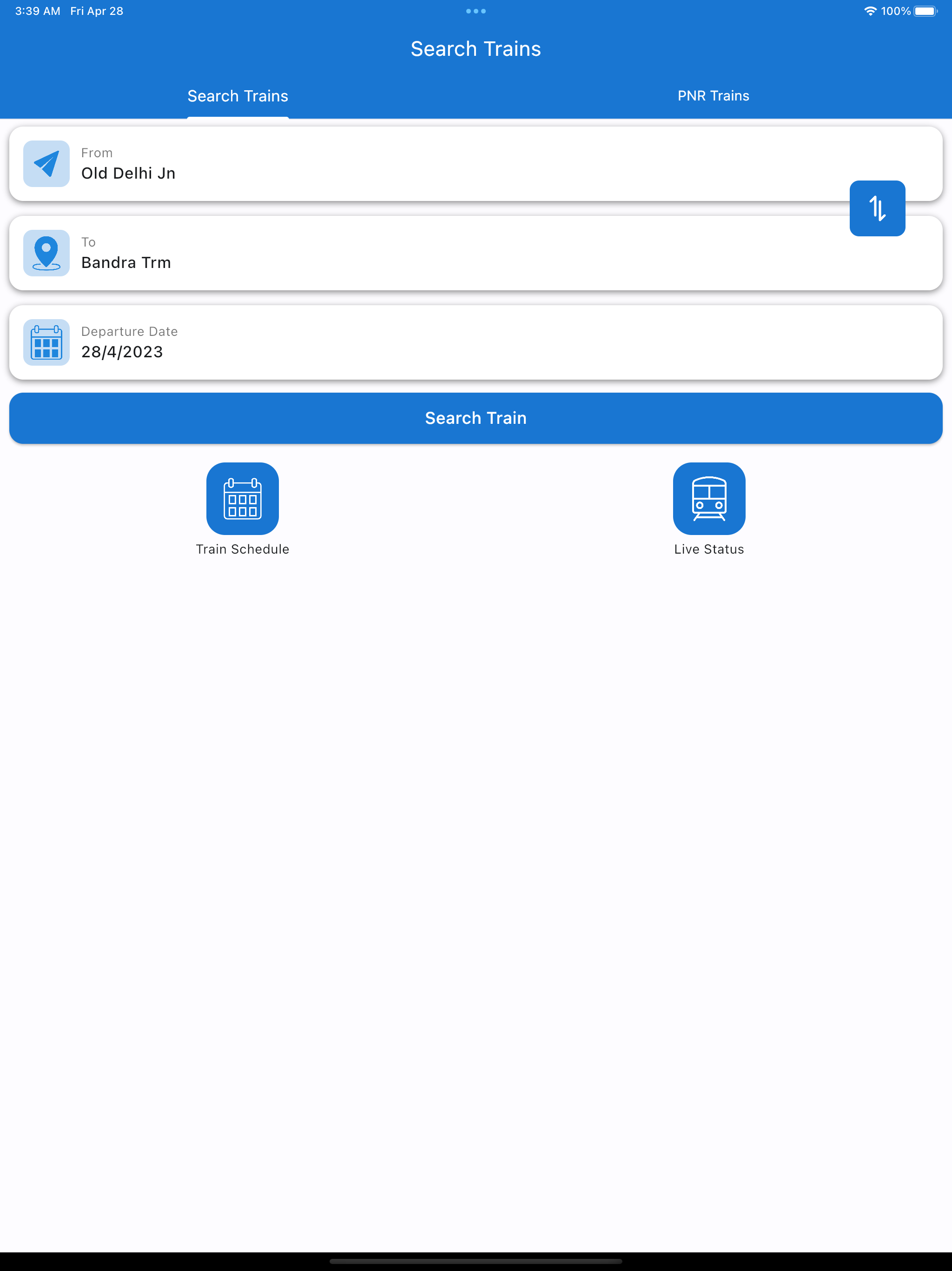 Train Live Status & PNR Status