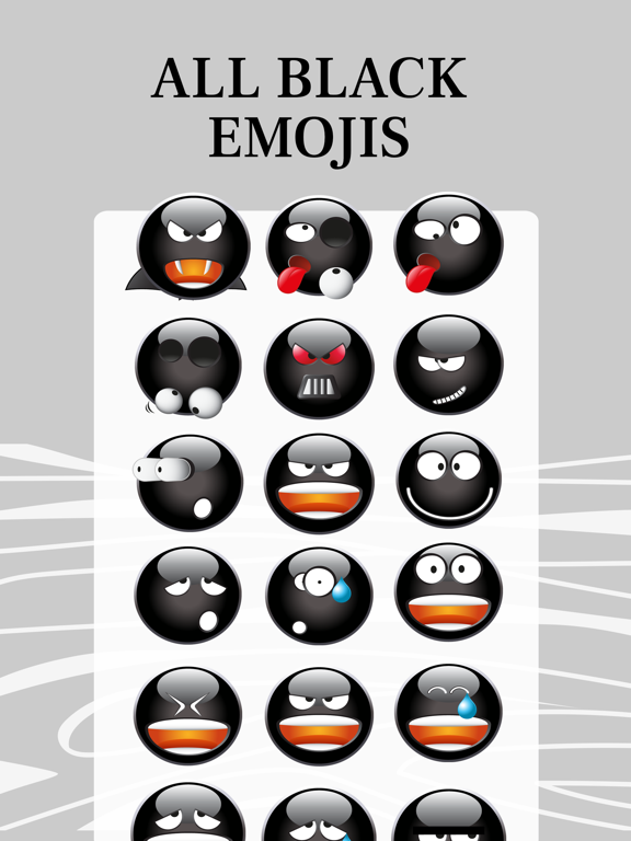 Screenshot #5 pour All Black Emoji