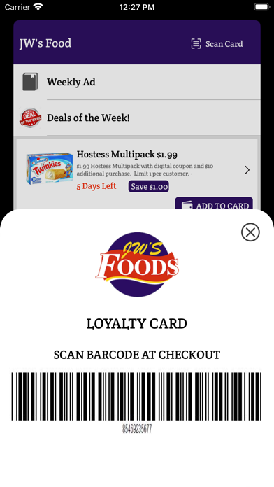 JW's Foods Screenshot